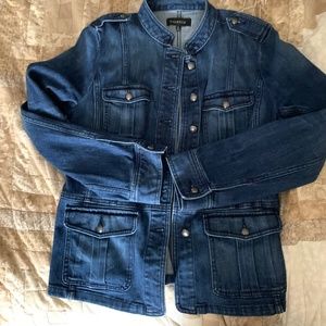 EUC Talbots Blue Jean Jacket - Medium